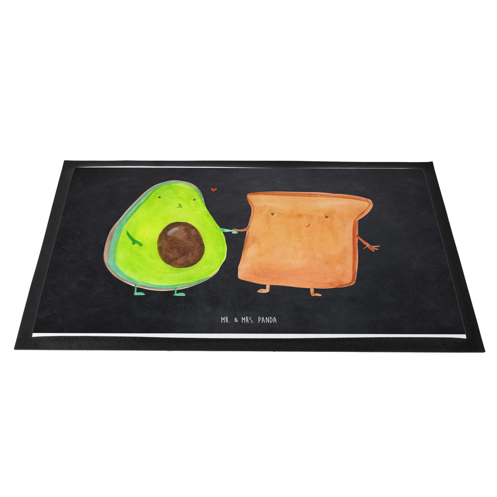 Fußmatte Avocado + Toast Avocado, Toast, Toastbrot, Liebespaar, Pärchen, Freund, Freundin, Verlobt, Verlobungsparty, Hochzeit, Hochzeitsgeschenk, Jahrestag, Jahrestagsgeschenk, Türvorleger, Schmutzmatte, Fußabtreter, Matte, Schmutzfänger, Fußabstreifer, Schmutzfangmatte, Türmatte, Motivfußmatte,  Haustürmatte, Vorleger  Avocado, Veggie, Vegan, Gesund