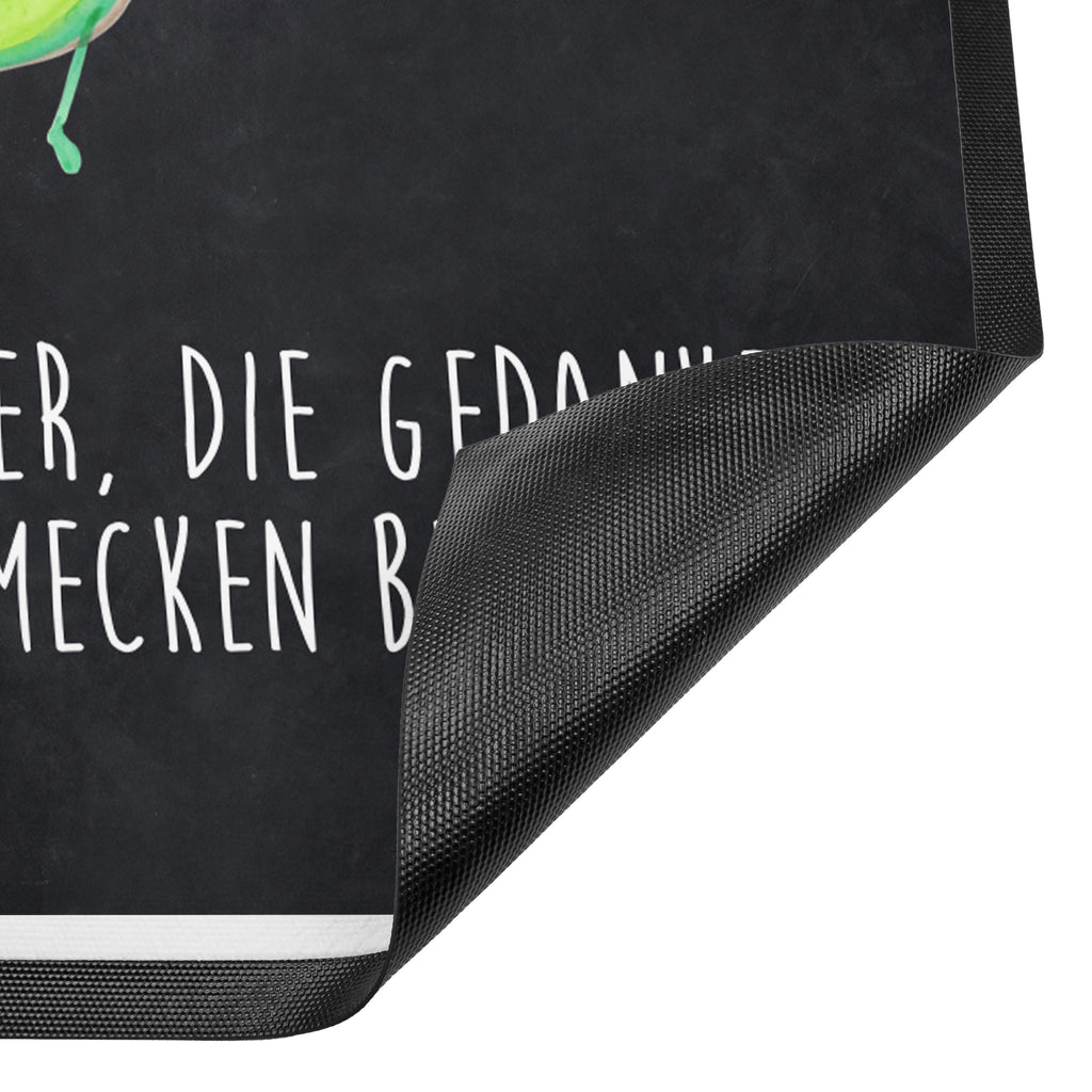 Fußmatte Avocado tanzt Türvorleger, Schmutzmatte, Fußabtreter, Matte, Schmutzfänger, Fußabstreifer, Schmutzfangmatte, Türmatte, Motivfußmatte, Haustürmatte, Vorleger, Avocado, Veggie, Vegan, Gesund
