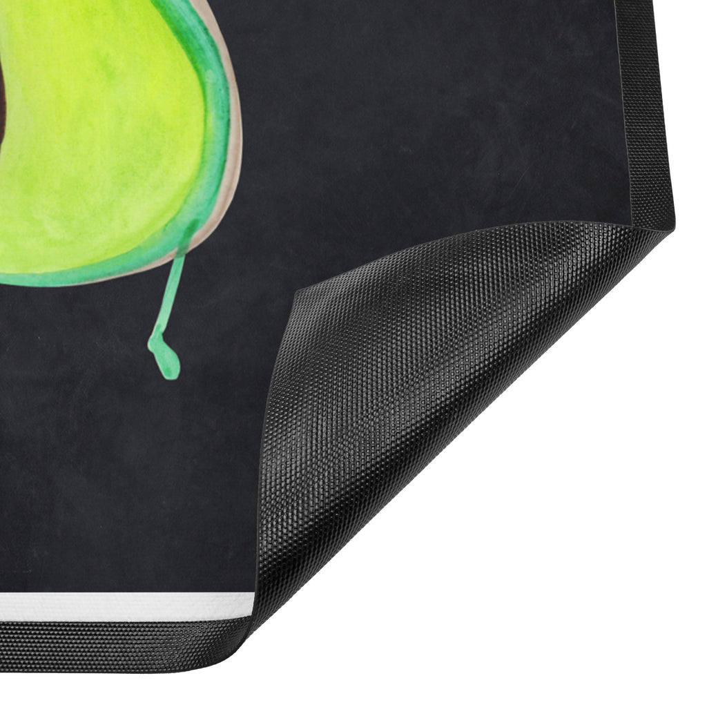 Fußmatte Avocado tanzt Türvorleger, Schmutzmatte, Fußabtreter, Matte, Schmutzfänger, Fußabstreifer, Schmutzfangmatte, Türmatte, Motivfußmatte, Haustürmatte, Vorleger, Avocado, Veggie, Vegan, Gesund