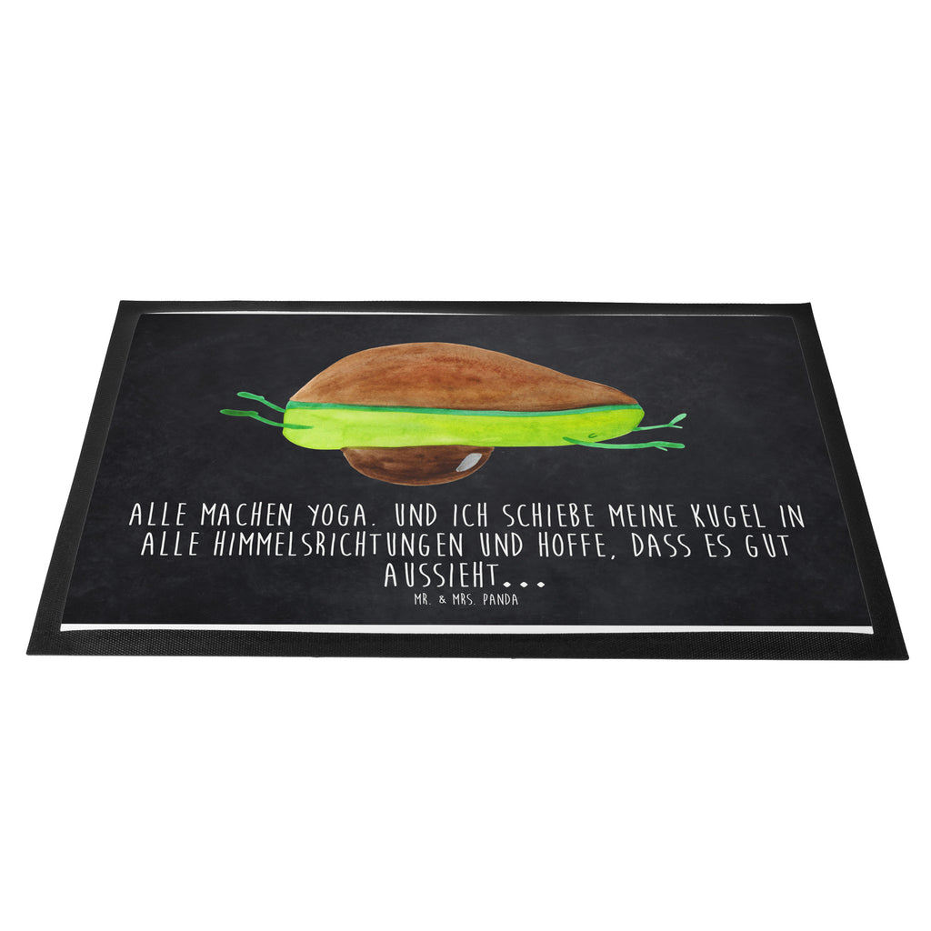 Fußmatte Avocado Yoga Avocado Yoga Vegan Türvorleger, Schmutzmatte, Fußabtreter, Matte, Schmutzfänger, Fußabstreifer, Schmutzfangmatte, Türmatte, Motivfußmatte,  Haustürmatte, Vorleger  Avocado, Veggie, Vegan, Gesund
