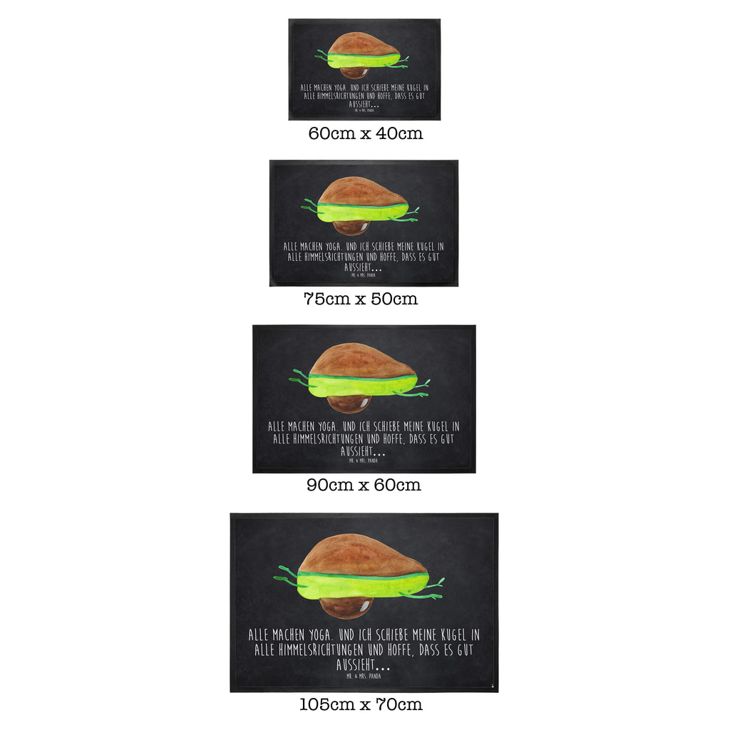 Fußmatte Avocado Yoga Avocado Yoga Vegan Türvorleger, Schmutzmatte, Fußabtreter, Matte, Schmutzfänger, Fußabstreifer, Schmutzfangmatte, Türmatte, Motivfußmatte,  Haustürmatte, Vorleger  Avocado, Veggie, Vegan, Gesund