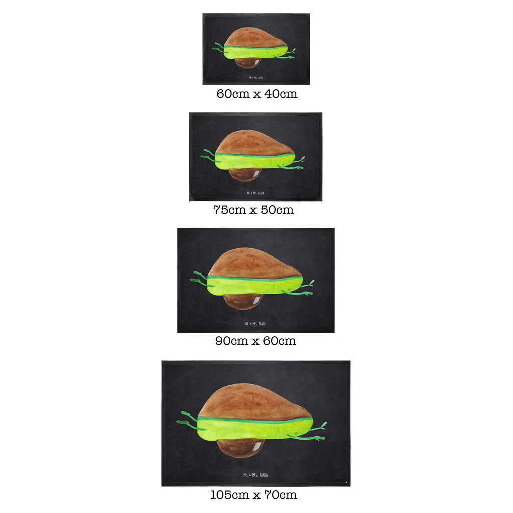 Fußmatte Avocado Yoga Avocado Yoga Vegan Türvorleger, Schmutzmatte, Fußabtreter, Matte, Schmutzfänger, Fußabstreifer, Schmutzfangmatte, Türmatte, Motivfußmatte,  Haustürmatte, Vorleger  Avocado, Veggie, Vegan, Gesund