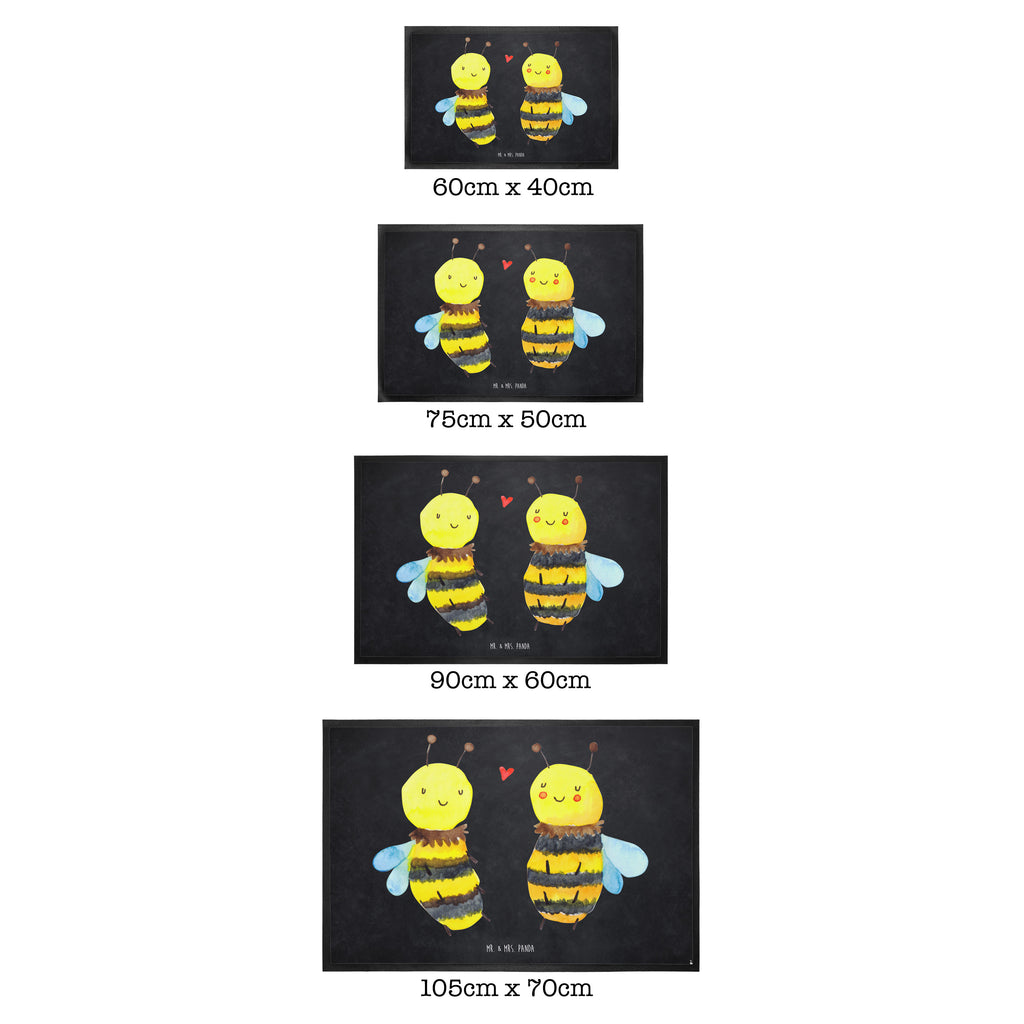 Fußmatte Biene Verliebt  Türvorleger, Schmutzmatte, Fußabtreter, Matte, Schmutzfänger, Fußabstreifer, Schmutzfangmatte, Türmatte, Motivfußmatte,  Haustürmatte, Vorleger  Biene, Wespe, Hummel