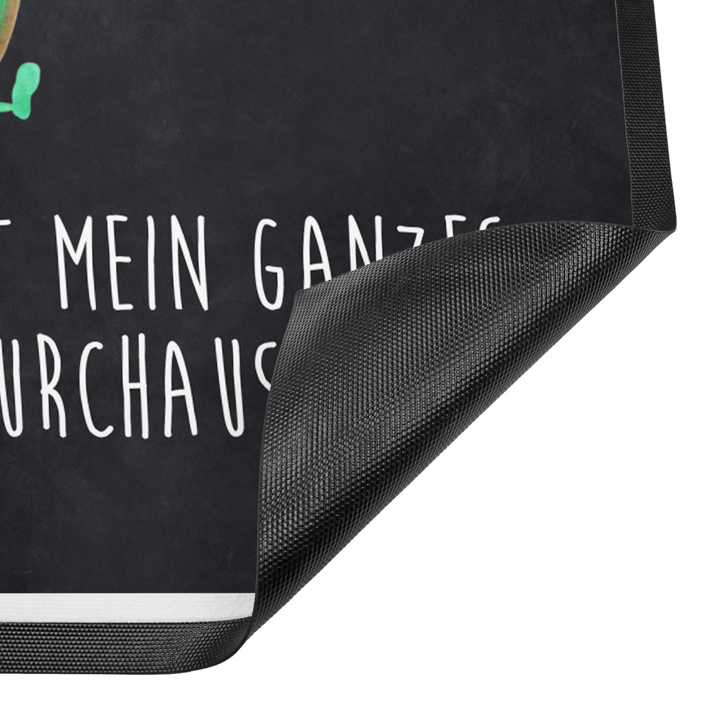 Fußmatte Avocado Happy Türvorleger, Schmutzmatte, Fußabtreter, Matte, Schmutzfänger, Fußabstreifer, Schmutzfangmatte, Türmatte, Motivfußmatte, Haustürmatte, Vorleger, Avocado, Veggie, Vegan, Gesund, Chaos