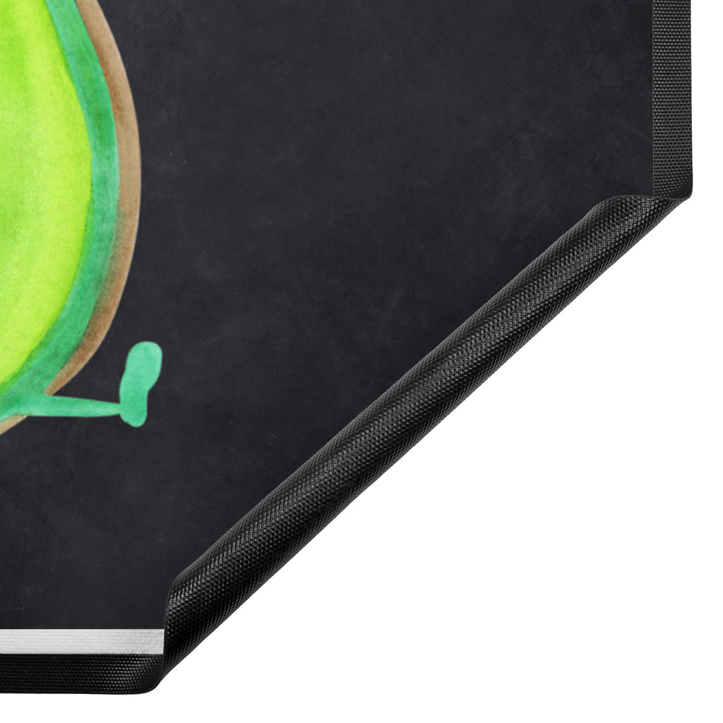 Fußmatte Avocado Happy Türvorleger, Schmutzmatte, Fußabtreter, Matte, Schmutzfänger, Fußabstreifer, Schmutzfangmatte, Türmatte, Motivfußmatte, Haustürmatte, Vorleger, Avocado, Veggie, Vegan, Gesund, Chaos