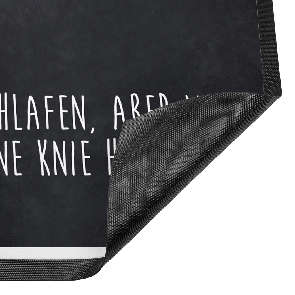 Fußmatte Pinguin Mond Türvorleger, Schmutzmatte, Fußabtreter, Matte, Schmutzfänger, Fußabstreifer, Schmutzfangmatte, Türmatte, Motivfußmatte, Haustürmatte, Vorleger, Pinguin, Pinguine, Spruch, schlafen, Nachtruhe, Einschlafen, Schlafzimmer, Schlafstörungen, Gästezimmer