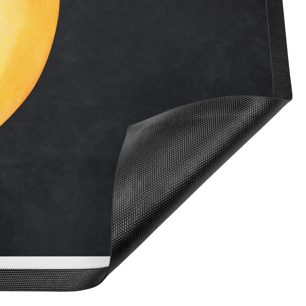 Fußmatte Pinguin Mond Türvorleger, Schmutzmatte, Fußabtreter, Matte, Schmutzfänger, Fußabstreifer, Schmutzfangmatte, Türmatte, Motivfußmatte, Haustürmatte, Vorleger, Pinguin, Pinguine, Spruch, schlafen, Nachtruhe, Einschlafen, Schlafzimmer, Schlafstörungen, Gästezimmer