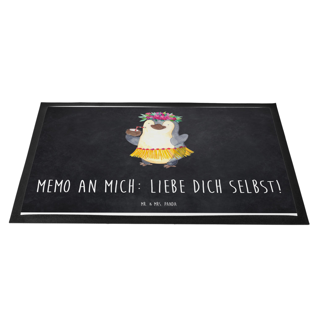 Fußmatte Pinguin Kokosnuss Türvorleger, Schmutzmatte, Fußabtreter, Matte, Schmutzfänger, Fußabstreifer, Schmutzfangmatte, Türmatte, Motivfußmatte, Haustürmatte, Vorleger, Pinguin, Aloha, Hawaii, Urlaub, Kokosnuss, Pinguine