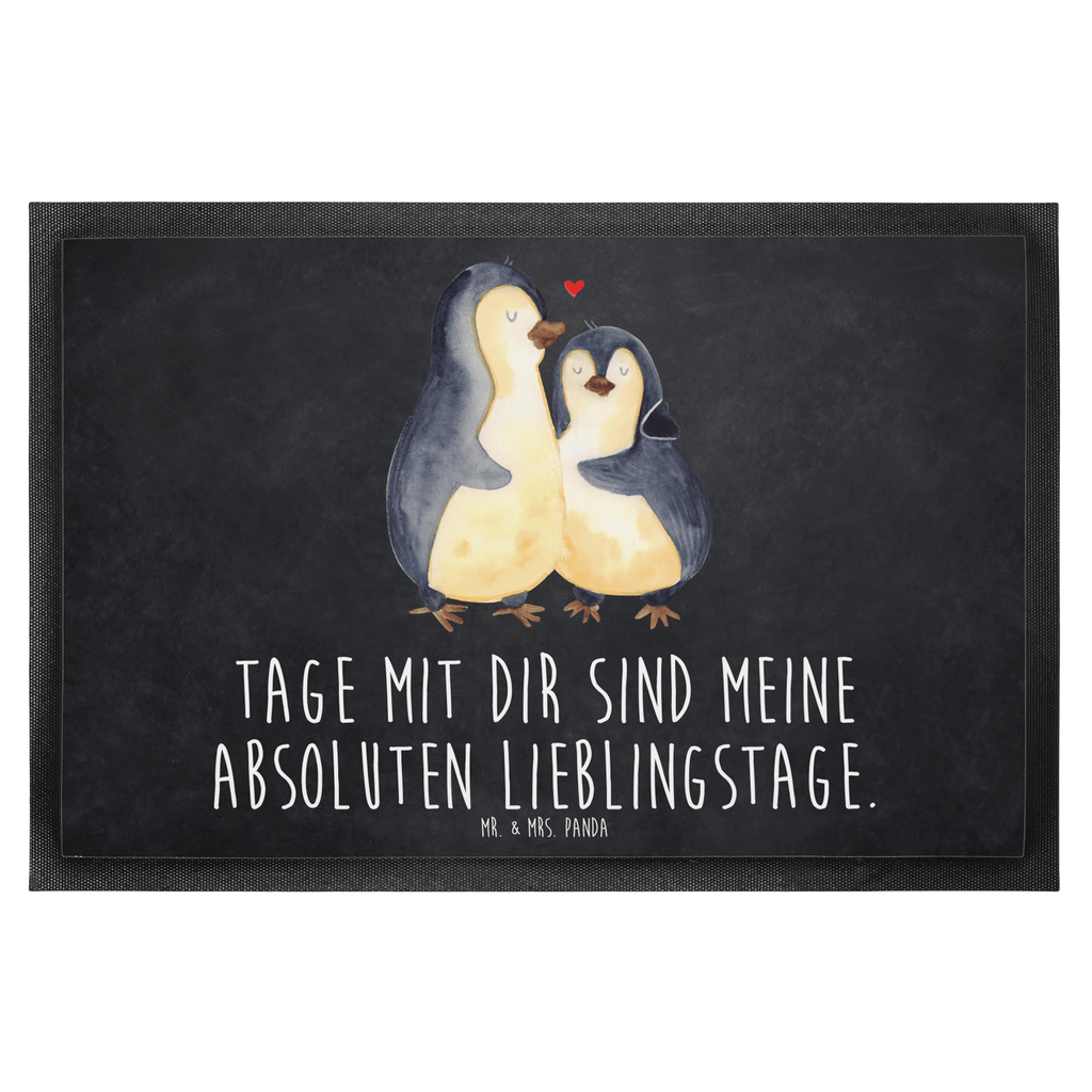 Fußmatte Pinguin umarmend Türvorleger, Schmutzmatte, Fußabtreter, Matte, Schmutzfänger, Fußabstreifer, Schmutzfangmatte, Türmatte, Motivfußmatte, Haustürmatte, Vorleger, Pinguin, Liebe, Liebespaar, Liebesbeweis, Liebesgeschenk, Verlobung, Jahrestag, Hochzeitstag, Hochzeit, Hochzeitsgeschenk