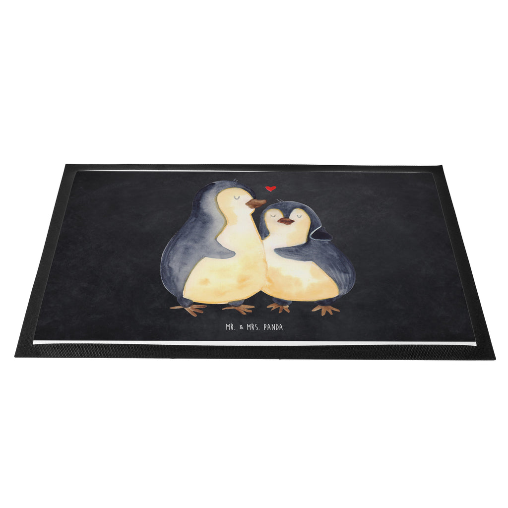 Fußmatte Pinguin umarmend Türvorleger, Schmutzmatte, Fußabtreter, Matte, Schmutzfänger, Fußabstreifer, Schmutzfangmatte, Türmatte, Motivfußmatte, Haustürmatte, Vorleger, Pinguin, Liebe, Liebespaar, Liebesbeweis, Liebesgeschenk, Verlobung, Jahrestag, Hochzeitstag, Hochzeit, Hochzeitsgeschenk