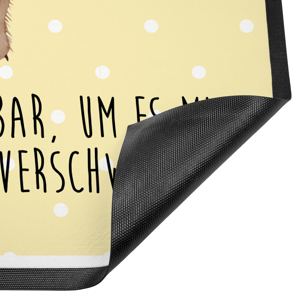 Fußmatte Wombat Türvorleger, Schmutzmatte, Fußabtreter, Matte, Schmutzfänger, Fußabstreifer, Schmutzfangmatte, Türmatte, Motivfußmatte, Haustürmatte, Vorleger, süße Tiermotive, gute Laune, lustige Sprüche, Tiere, Wombat, Das Leben ist schön, Motivation, Spruch, Australien