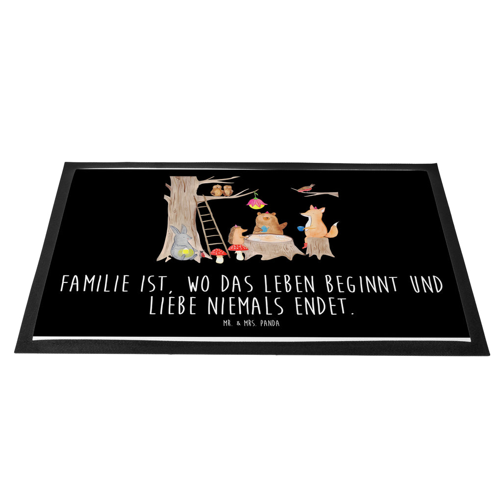 Fußmatte Waldtiere Picknick Türvorleger, Schmutzmatte, Fußabtreter, Matte, Schmutzfänger, Fußabstreifer, Schmutzfangmatte, Türmatte, Motivfußmatte, Haustürmatte, Vorleger, süße Tiermotive, gute Laune, lustige Sprüche, Tiere, Waldtiere, Picknick, Wald, Fuchs, Hase, Igel, Maus, Eichhörnchen