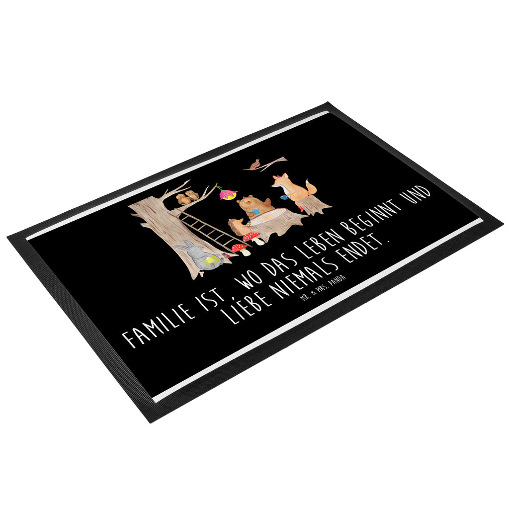 Fußmatte Waldtiere Picknick Türvorleger, Schmutzmatte, Fußabtreter, Matte, Schmutzfänger, Fußabstreifer, Schmutzfangmatte, Türmatte, Motivfußmatte, Haustürmatte, Vorleger, süße Tiermotive, gute Laune, lustige Sprüche, Tiere, Waldtiere, Picknick, Wald, Fuchs, Hase, Igel, Maus, Eichhörnchen