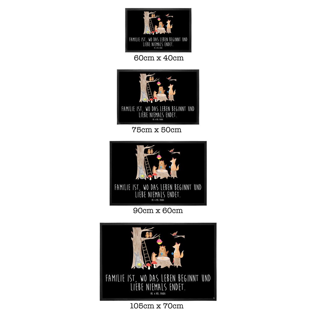 Fußmatte Waldtiere Picknick Türvorleger, Schmutzmatte, Fußabtreter, Matte, Schmutzfänger, Fußabstreifer, Schmutzfangmatte, Türmatte, Motivfußmatte, Haustürmatte, Vorleger, süße Tiermotive, gute Laune, lustige Sprüche, Tiere, Waldtiere, Picknick, Wald, Fuchs, Hase, Igel, Maus, Eichhörnchen