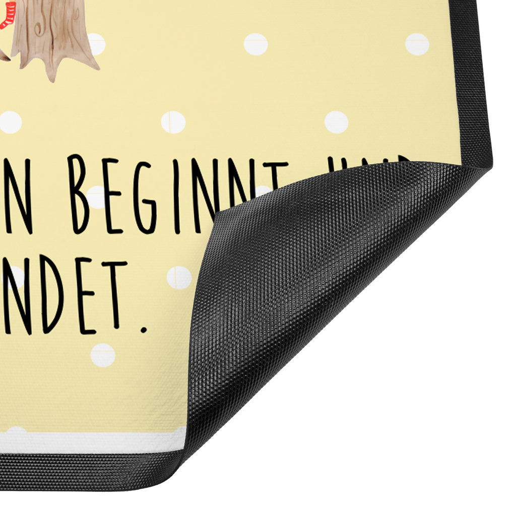 Fußmatte Waldtiere Picknick Türvorleger, Schmutzmatte, Fußabtreter, Matte, Schmutzfänger, Fußabstreifer, Schmutzfangmatte, Türmatte, Motivfußmatte, Haustürmatte, Vorleger, süße Tiermotive, gute Laune, lustige Sprüche, Tiere, Waldtiere, Picknick, Wald, Fuchs, Hase, Igel, Maus, Eichhörnchen