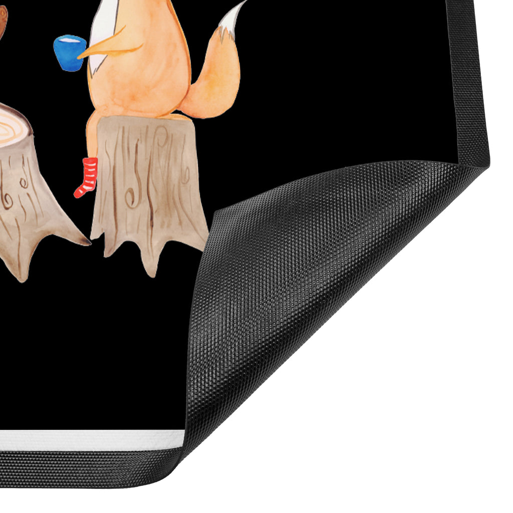 Fußmatte Waldtiere Picknick Türvorleger, Schmutzmatte, Fußabtreter, Matte, Schmutzfänger, Fußabstreifer, Schmutzfangmatte, Türmatte, Motivfußmatte, Haustürmatte, Vorleger, süße Tiermotive, gute Laune, lustige Sprüche, Tiere, Waldtiere, Picknick, Wald, Fuchs, Hase, Igel, Maus, Eichhörnchen