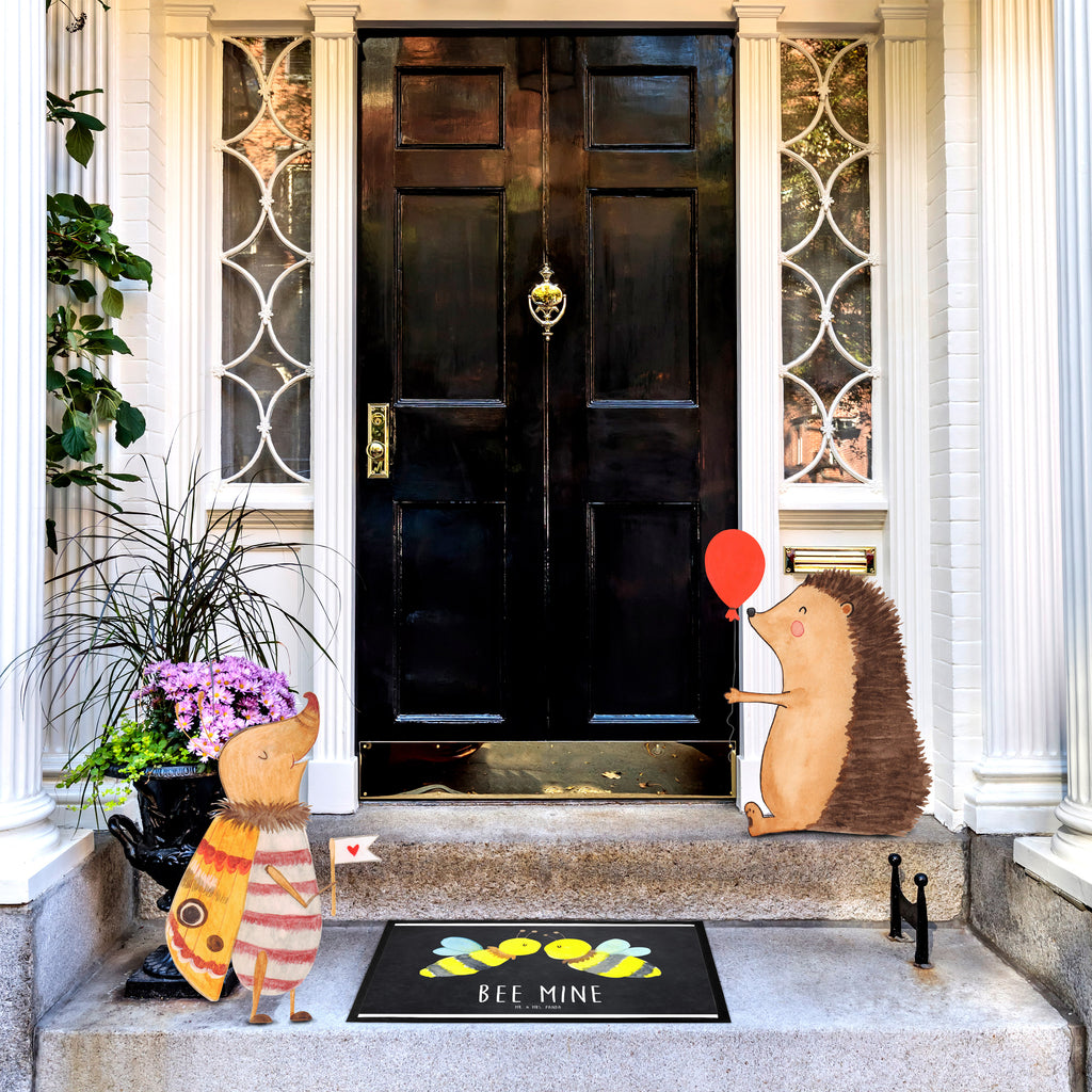 Fußmatte Biene Liebe  Türvorleger, Schmutzmatte, Fußabtreter, Matte, Schmutzfänger, Fußabstreifer, Schmutzfangmatte, Türmatte, Motivfußmatte,  Haustürmatte, Vorleger  Biene, Wespe, Hummel