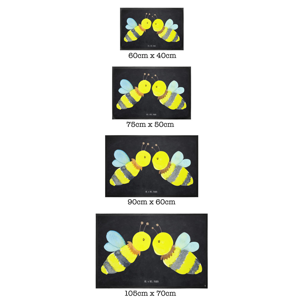 Fußmatte Biene Liebe  Türvorleger, Schmutzmatte, Fußabtreter, Matte, Schmutzfänger, Fußabstreifer, Schmutzfangmatte, Türmatte, Motivfußmatte,  Haustürmatte, Vorleger  Biene, Wespe, Hummel