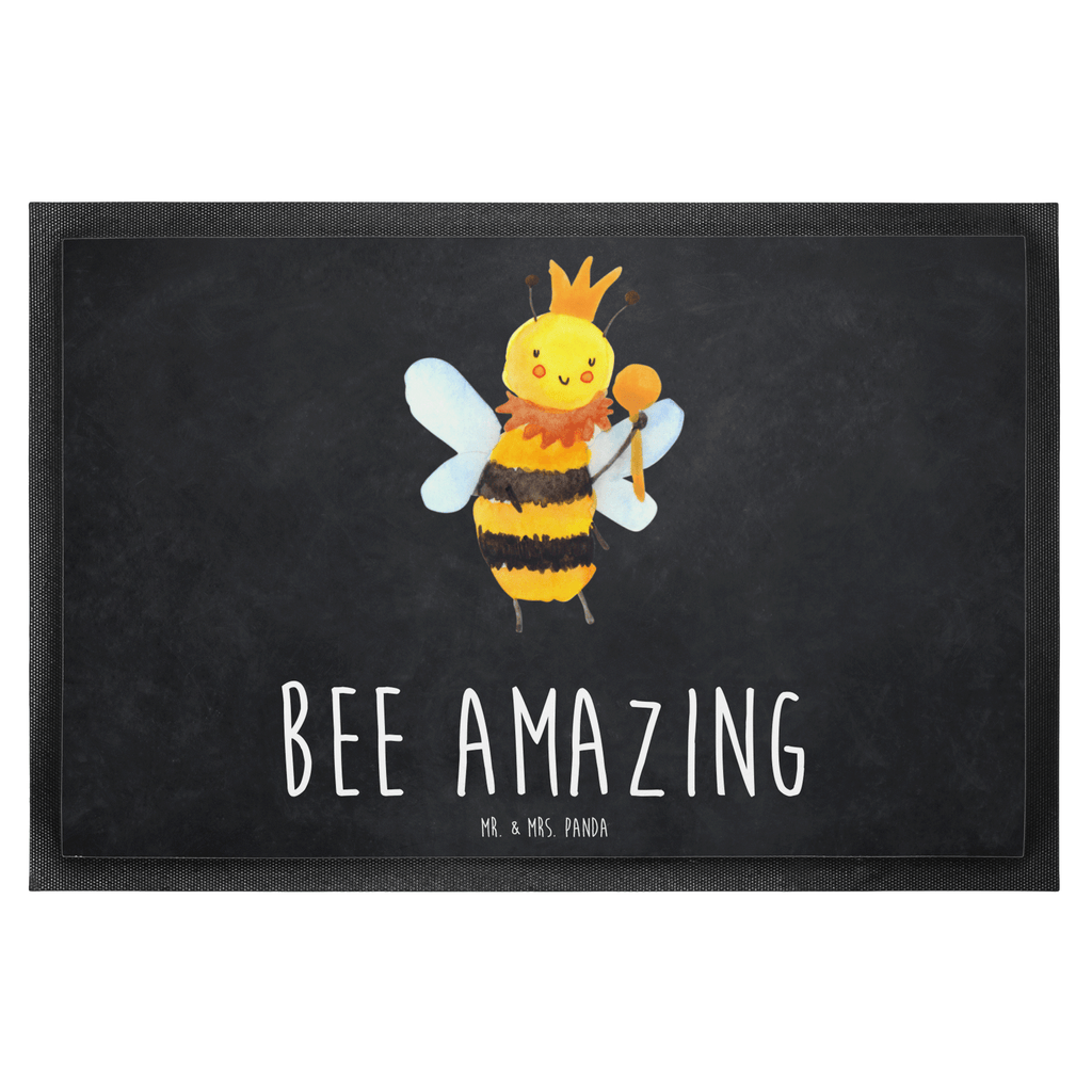 Fußmatte Biene König  Türvorleger, Schmutzmatte, Fußabtreter, Matte, Schmutzfänger, Fußabstreifer, Schmutzfangmatte, Türmatte, Motivfußmatte,  Haustürmatte, Vorleger  Biene, Wespe, Hummel