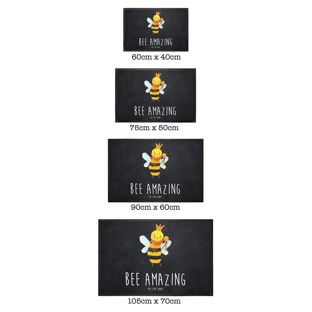 Fußmatte Biene König  Türvorleger, Schmutzmatte, Fußabtreter, Matte, Schmutzfänger, Fußabstreifer, Schmutzfangmatte, Türmatte, Motivfußmatte,  Haustürmatte, Vorleger  Biene, Wespe, Hummel