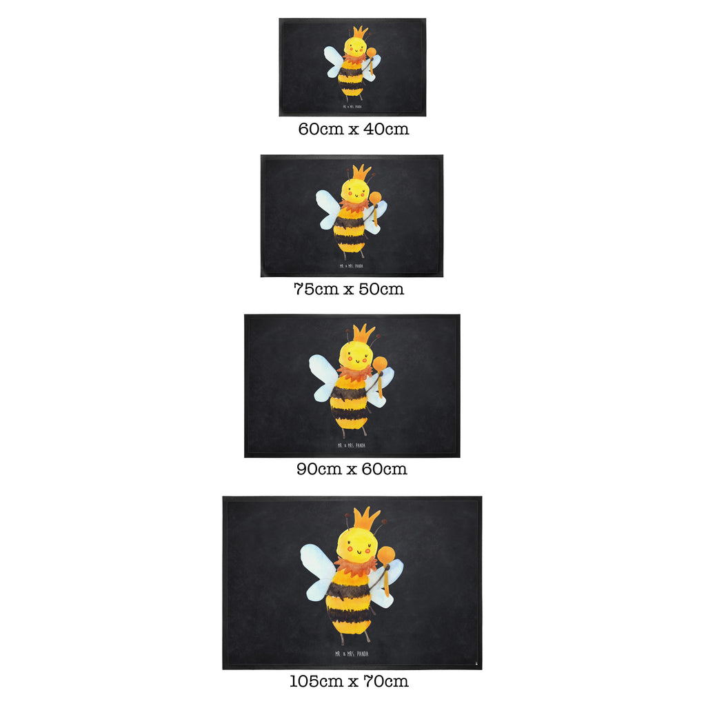 Fußmatte Biene König  Türvorleger, Schmutzmatte, Fußabtreter, Matte, Schmutzfänger, Fußabstreifer, Schmutzfangmatte, Türmatte, Motivfußmatte,  Haustürmatte, Vorleger  Biene, Wespe, Hummel