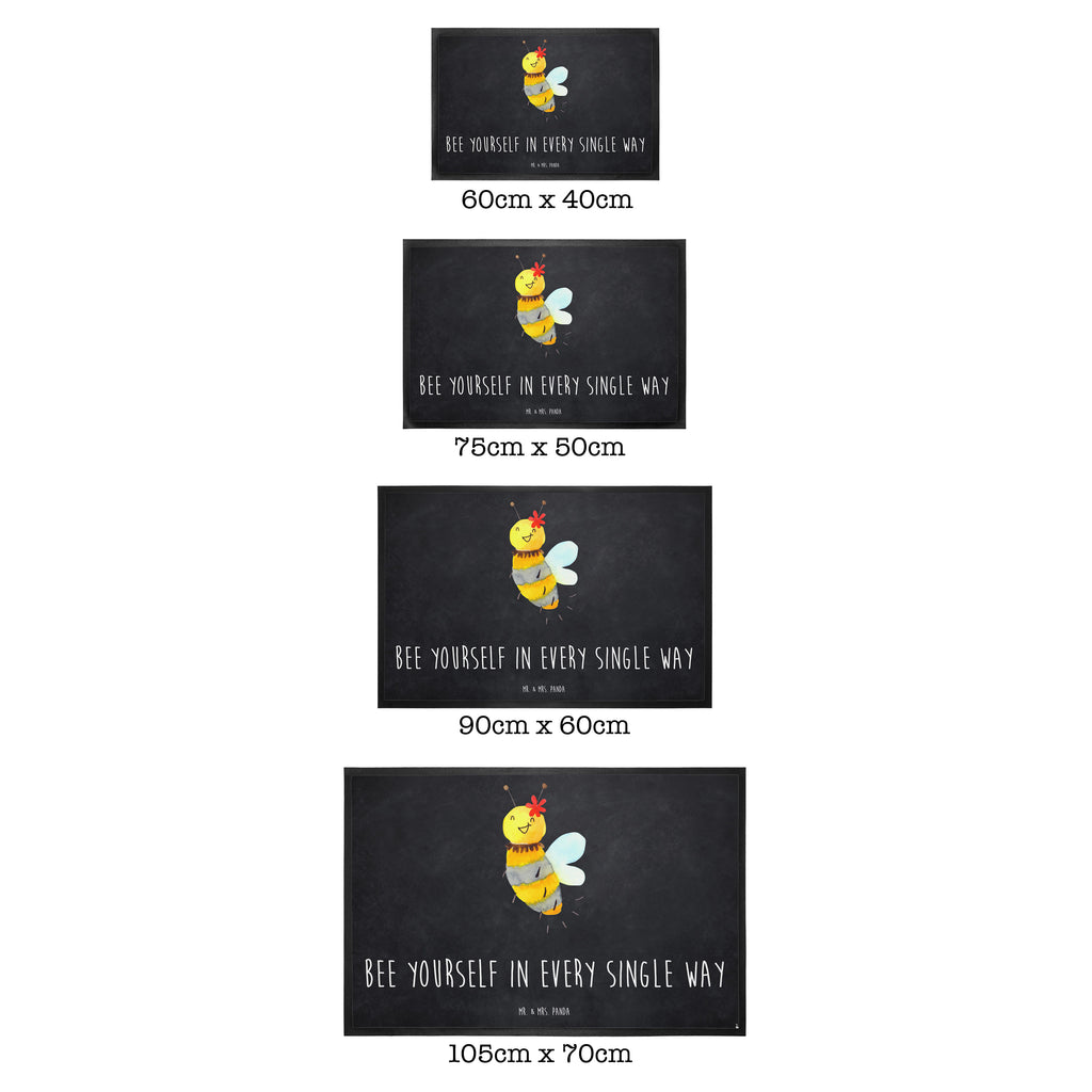 Fußmatte Biene Blume  Türvorleger, Schmutzmatte, Fußabtreter, Matte, Schmutzfänger, Fußabstreifer, Schmutzfangmatte, Türmatte, Motivfußmatte,  Haustürmatte, Vorleger  Biene, Wespe, Hummel