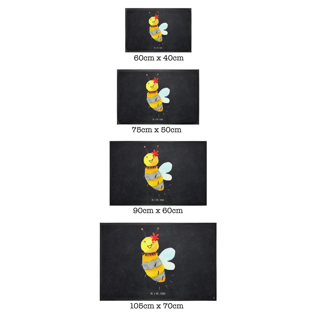 Fußmatte Biene Blume  Türvorleger, Schmutzmatte, Fußabtreter, Matte, Schmutzfänger, Fußabstreifer, Schmutzfangmatte, Türmatte, Motivfußmatte,  Haustürmatte, Vorleger  Biene, Wespe, Hummel