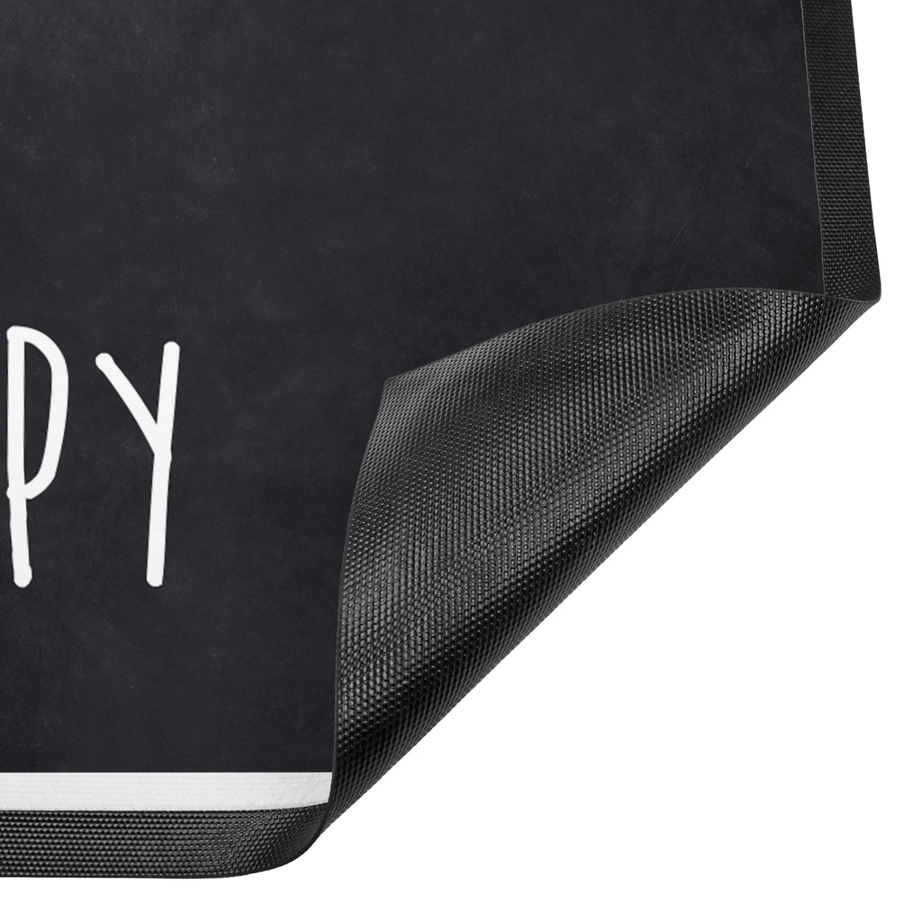 Fußmatte Biene Happy Türvorleger, Schmutzmatte, Fußabtreter, Matte, Schmutzfänger, Fußabstreifer, Schmutzfangmatte, Türmatte, Motivfußmatte, Haustürmatte, Vorleger, Biene, Wespe, Hummel