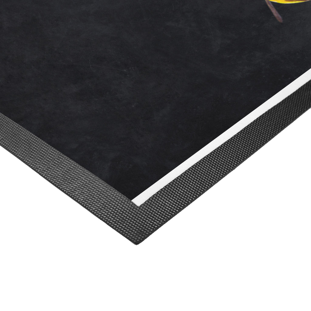 Fußmatte Biene Happy Türvorleger, Schmutzmatte, Fußabtreter, Matte, Schmutzfänger, Fußabstreifer, Schmutzfangmatte, Türmatte, Motivfußmatte, Haustürmatte, Vorleger, Biene, Wespe, Hummel