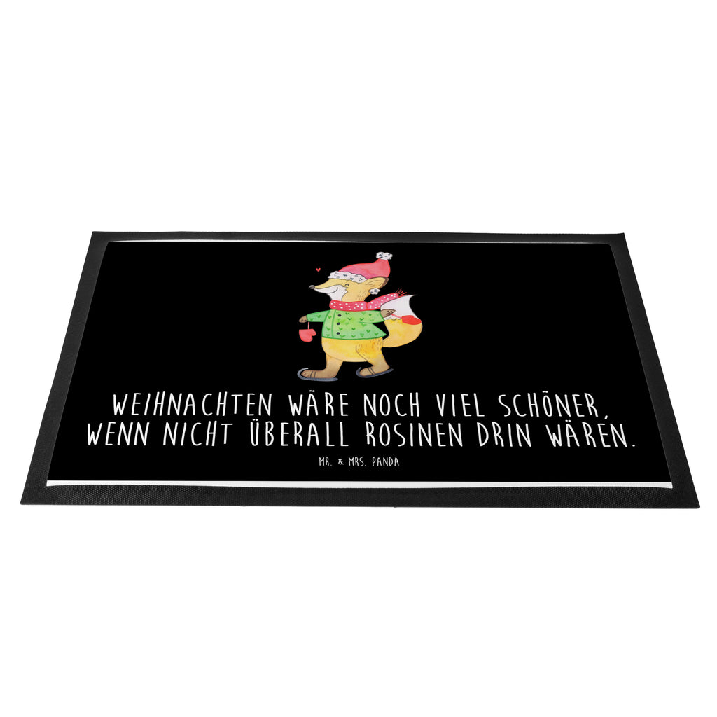 Fußmatte Fuchs  Schlittschuhe Winter, Weihnachten, Weihnachtsmann, Heiligabend, Weihnachtstage, Weihnachtsbaum, Tannenbaum, Weihnachtszeit Türvorleger, Schmutzmatte, Fußabtreter, Matte, Schmutzfänger, Fußabstreifer, Schmutzfangmatte, Türmatte, Motivfußmatte,  Haustürmatte, Vorleger  Winter, Weihnachten, Weihnachtsdeko, Nikolaus, Advent, Heiligabend, Wintermotiv