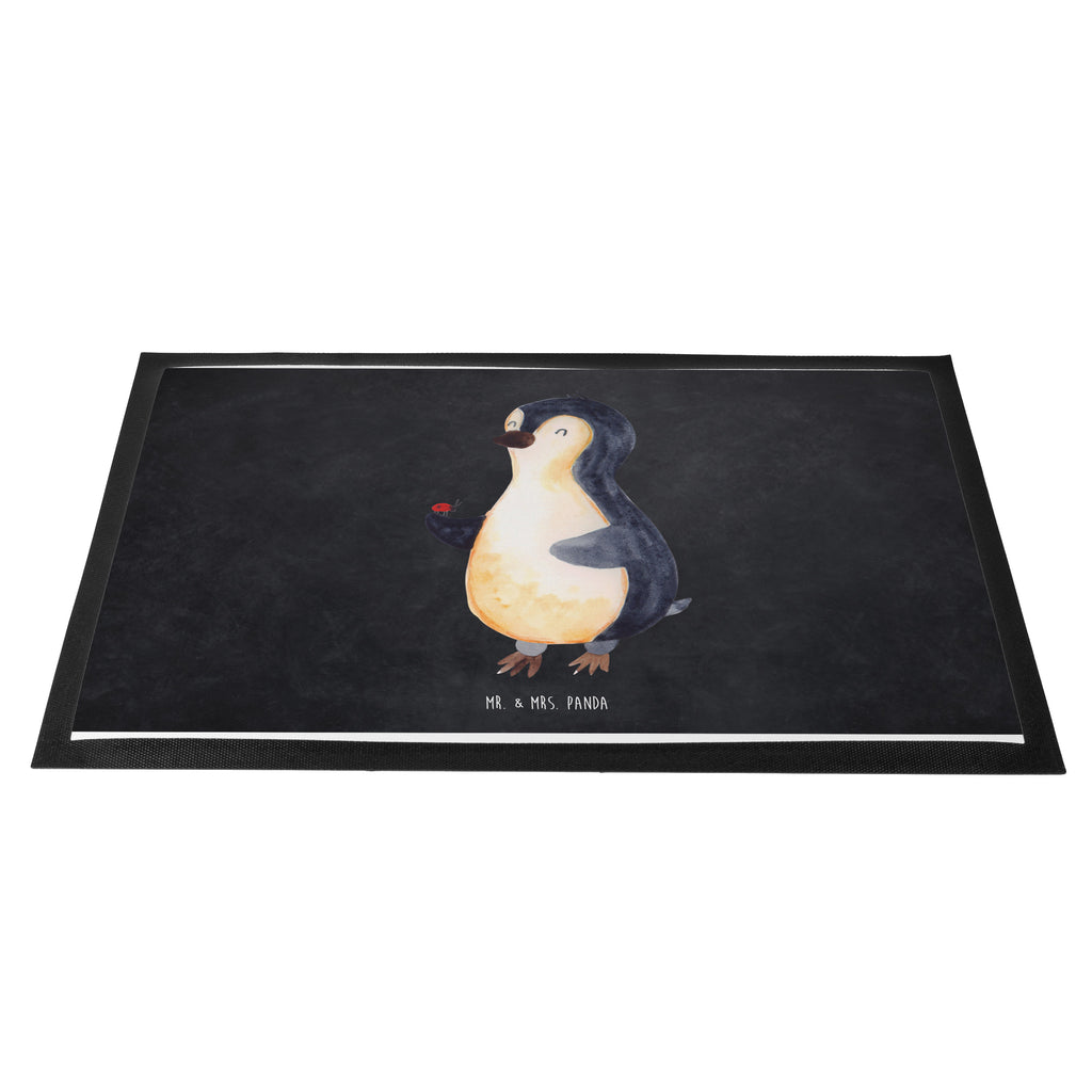 Fußmatte Pinguin Marienkäfer Türvorleger, Schmutzmatte, Fußabtreter, Matte, Schmutzfänger, Fußabstreifer, Schmutzfangmatte, Türmatte, Motivfußmatte, Haustürmatte, Vorleger, Pinguin, Pinguine, Marienkäfer, Liebe, Wunder, Glück, Freude, Lebensfreude