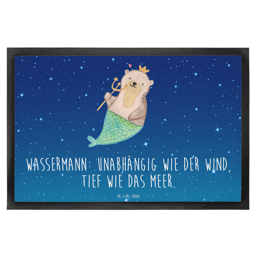 Fußmatte Wassermann Astrologie Wassermann, Sternzeichen, Geburtstagsgeschenk, Geschenk, Astrologie Türvorleger, Schmutzmatte, Fußabtreter, Matte, Schmutzfänger, Fußabstreifer, Schmutzfangmatte, Türmatte, Motivfußmatte,  Haustürmatte, Vorleger  