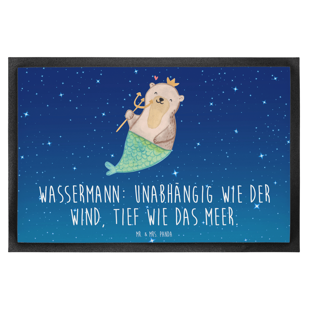 Fußmatte Wassermann Astrologie Wassermann, Sternzeichen, Geburtstagsgeschenk, Geschenk, Astrologie Türvorleger, Schmutzmatte, Fußabtreter, Matte, Schmutzfänger, Fußabstreifer, Schmutzfangmatte, Türmatte, Motivfußmatte,  Haustürmatte, Vorleger  