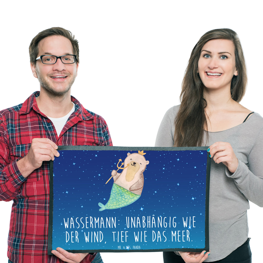 Fußmatte Wassermann Astrologie Wassermann, Sternzeichen, Geburtstagsgeschenk, Geschenk, Astrologie Türvorleger, Schmutzmatte, Fußabtreter, Matte, Schmutzfänger, Fußabstreifer, Schmutzfangmatte, Türmatte, Motivfußmatte,  Haustürmatte, Vorleger  