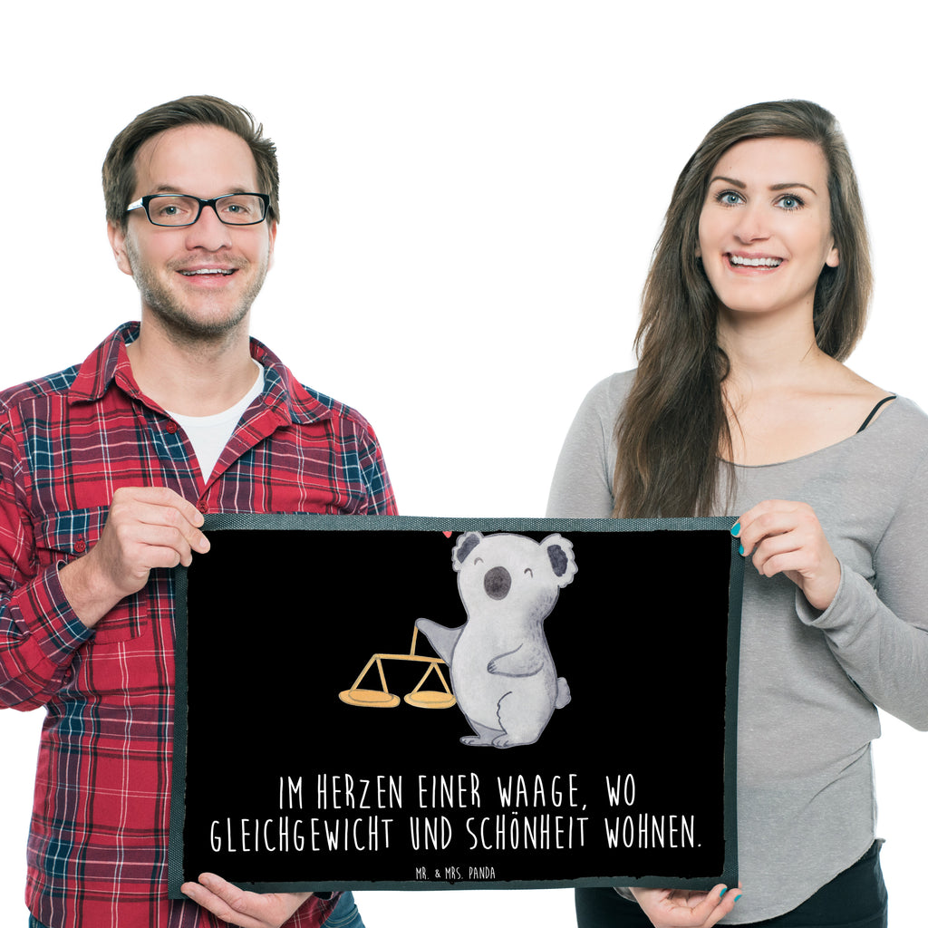 Fußmatte Waage Astrologie Waage, Sternzeichen, Astrologie, Tierkreiszeichen, Geschenk zum Geburtstag, Geburtstagsgeschenk, Geschenk Türvorleger, Schmutzmatte, Fußabtreter, Matte, Schmutzfänger, Fußabstreifer, Schmutzfangmatte, Türmatte, Motivfußmatte,  Haustürmatte, Vorleger  