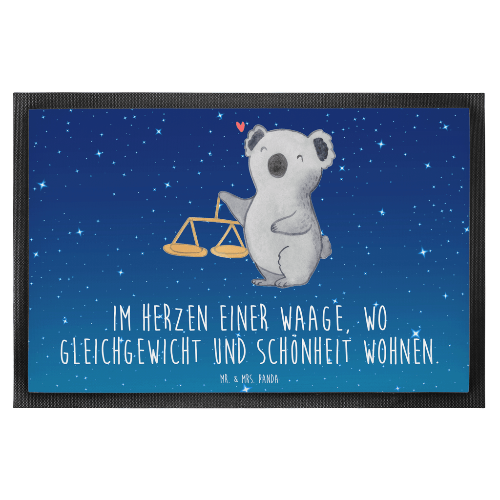 Fußmatte Waage Astrologie Waage, Sternzeichen, Astrologie, Tierkreiszeichen, Geschenk zum Geburtstag, Geburtstagsgeschenk, Geschenk Türvorleger, Schmutzmatte, Fußabtreter, Matte, Schmutzfänger, Fußabstreifer, Schmutzfangmatte, Türmatte, Motivfußmatte,  Haustürmatte, Vorleger  