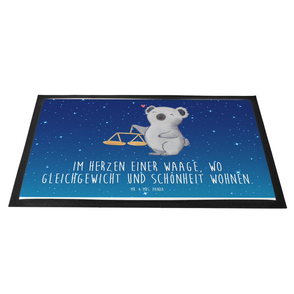Fußmatte Waage Astrologie Waage, Sternzeichen, Astrologie, Tierkreiszeichen, Geschenk zum Geburtstag, Geburtstagsgeschenk, Geschenk Türvorleger, Schmutzmatte, Fußabtreter, Matte, Schmutzfänger, Fußabstreifer, Schmutzfangmatte, Türmatte, Motivfußmatte,  Haustürmatte, Vorleger  