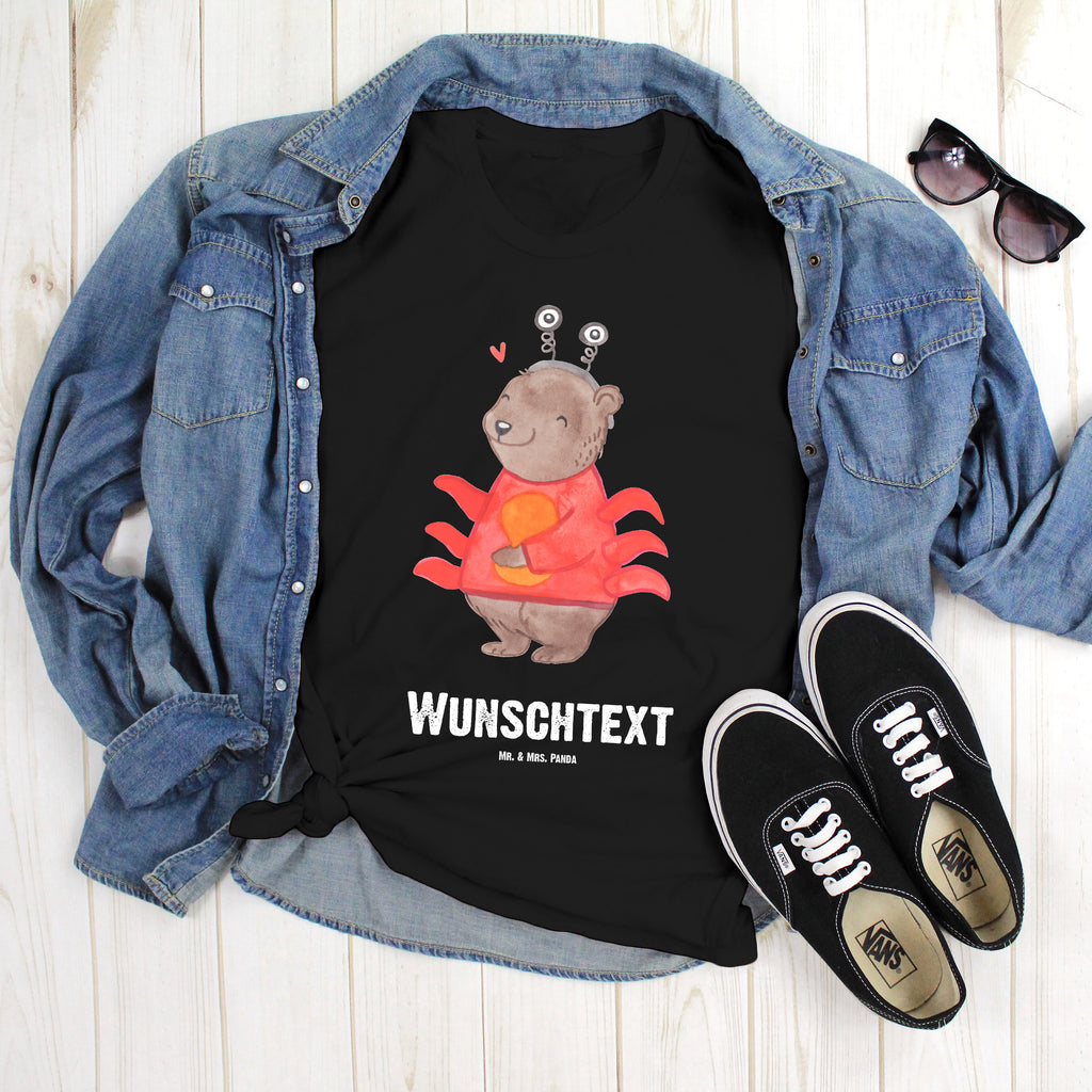 Größe XXL Personalisiertes T-Shirt Krebs Astrologie T-Shirt Personalisiert, T-Shirt mit Namen, T-Shirt mit Aufruck, Männer, Frauen, Wunschtext, Bedrucken, Tierkreiszeichen, Sternzeichen, Horoskop, Astrologie, Aszendent, Krebs, Geburtstagsgeschenk, Geschenk