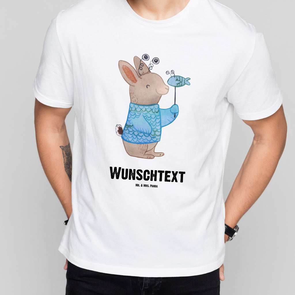 Größe M Personalisiertes T-Shirt Fische Astrologie T-Shirt Personalisiert, T-Shirt mit Namen, T-Shirt mit Aufruck, Männer, Frauen, Tierkreiszeichen, Sternzeichen, Horoskop, Astrologie, Aszendent, Fischer, Geburtstagsgeschenk, Geschenkidee zum Geburtstag