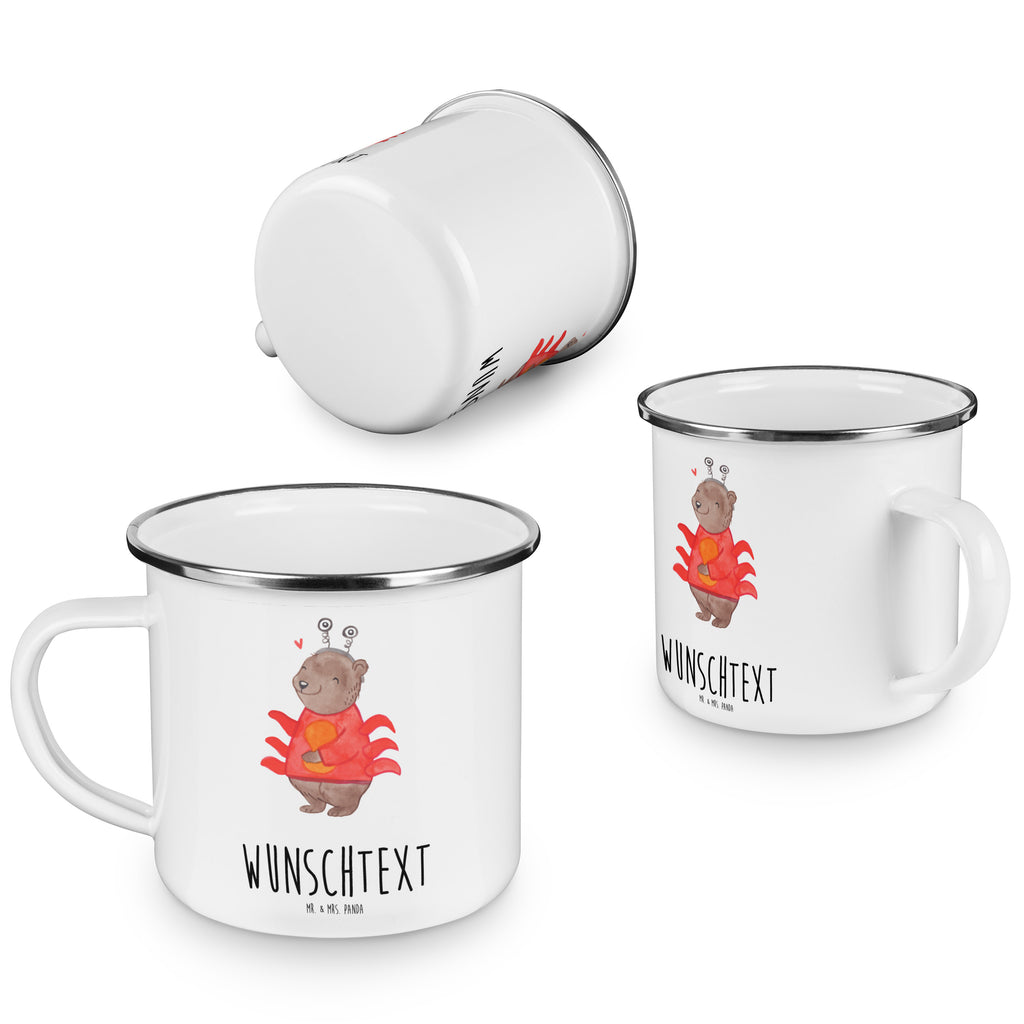 Personalisierte Emaille Tasse Krebs Astrologie Emaille Tasse personalisiert, Emaille Tasse mit Namen, Campingtasse personalisiert, Namenstasse, Campingtasse bedrucken, Campinggeschirr personalsisert, Tierkreiszeichen, Sternzeichen, Horoskop, Astrologie, Aszendent, Krebs, Geburtstagsgeschenk, Geschenk