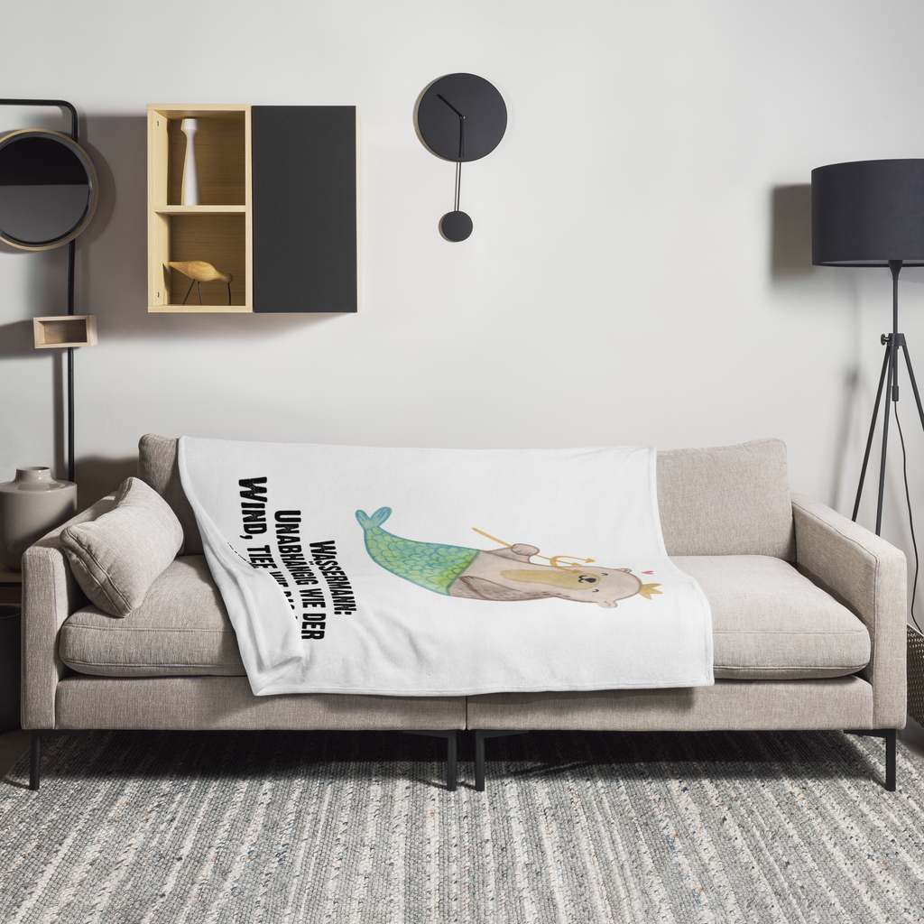 Kuscheldecke Wassermann Astrologie Decke, Wohndecke, Tagesdecke, Wolldecke, Sofadecke, Tierkreiszeichen, Sternzeichen, Horoskop, Astrologie, Aszendent, Wassermann, Geburtstagsgeschenk, Geschenk