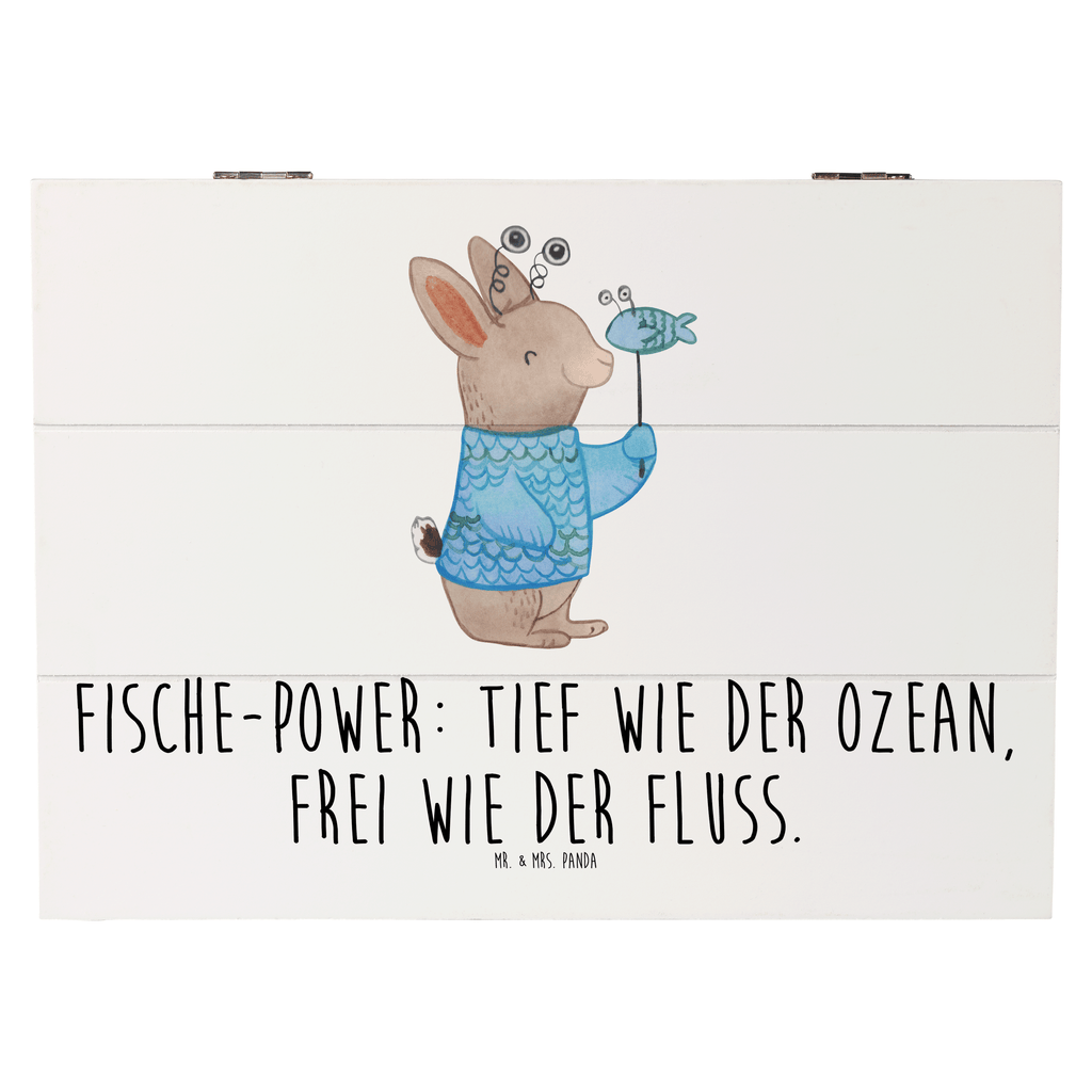 Holzkiste Fische Astrologie Holzkiste, Kiste, Schatzkiste, Truhe, Schatulle, XXL, Erinnerungsbox, Erinnerungskiste, Dekokiste, Aufbewahrungsbox, Tierkreiszeichen, Sternzeichen, Horoskop, Astrologie, Aszendent, Fischer, Geburtstagsgeschenk, Geschenkidee zum Geburtstag