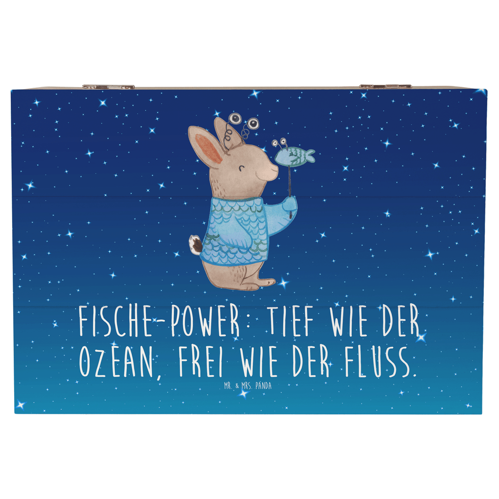 Holzkiste Fische Astrologie Holzkiste, Kiste, Schatzkiste, Truhe, Schatulle, XXL, Erinnerungsbox, Erinnerungskiste, Dekokiste, Aufbewahrungsbox, Tierkreiszeichen, Sternzeichen, Horoskop, Astrologie, Aszendent, Fischer, Geburtstagsgeschenk, Geschenkidee zum Geburtstag