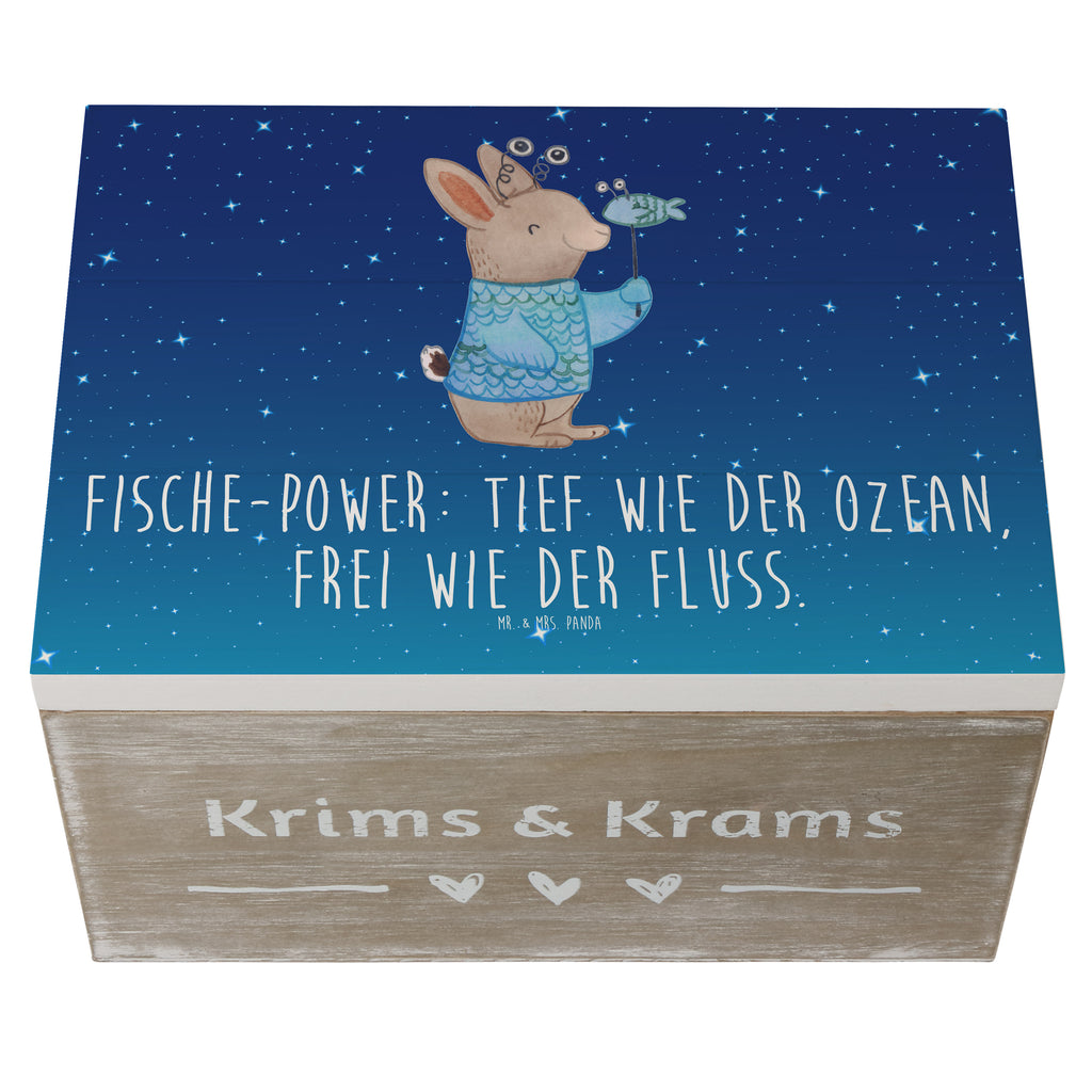 Holzkiste Fische Astrologie Holzkiste, Kiste, Schatzkiste, Truhe, Schatulle, XXL, Erinnerungsbox, Erinnerungskiste, Dekokiste, Aufbewahrungsbox, Tierkreiszeichen, Sternzeichen, Horoskop, Astrologie, Aszendent, Fischer, Geburtstagsgeschenk, Geschenkidee zum Geburtstag