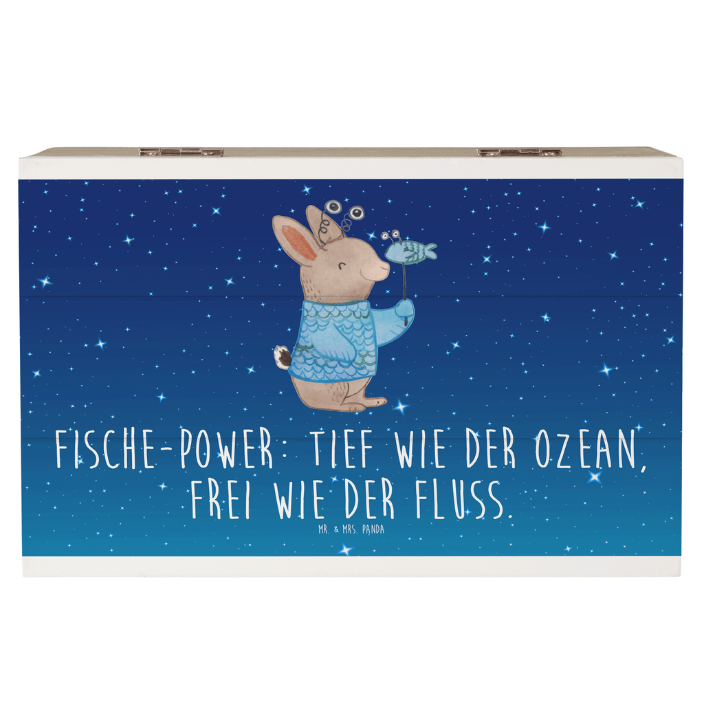 Holzkiste Fische Astrologie Holzkiste, Kiste, Schatzkiste, Truhe, Schatulle, XXL, Erinnerungsbox, Erinnerungskiste, Dekokiste, Aufbewahrungsbox, Tierkreiszeichen, Sternzeichen, Horoskop, Astrologie, Aszendent, Fischer, Geburtstagsgeschenk, Geschenkidee zum Geburtstag
