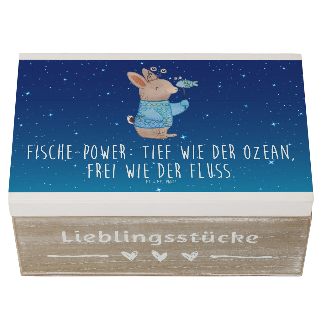Holzkiste Fische Astrologie Holzkiste, Kiste, Schatzkiste, Truhe, Schatulle, XXL, Erinnerungsbox, Erinnerungskiste, Dekokiste, Aufbewahrungsbox, Tierkreiszeichen, Sternzeichen, Horoskop, Astrologie, Aszendent, Fischer, Geburtstagsgeschenk, Geschenkidee zum Geburtstag