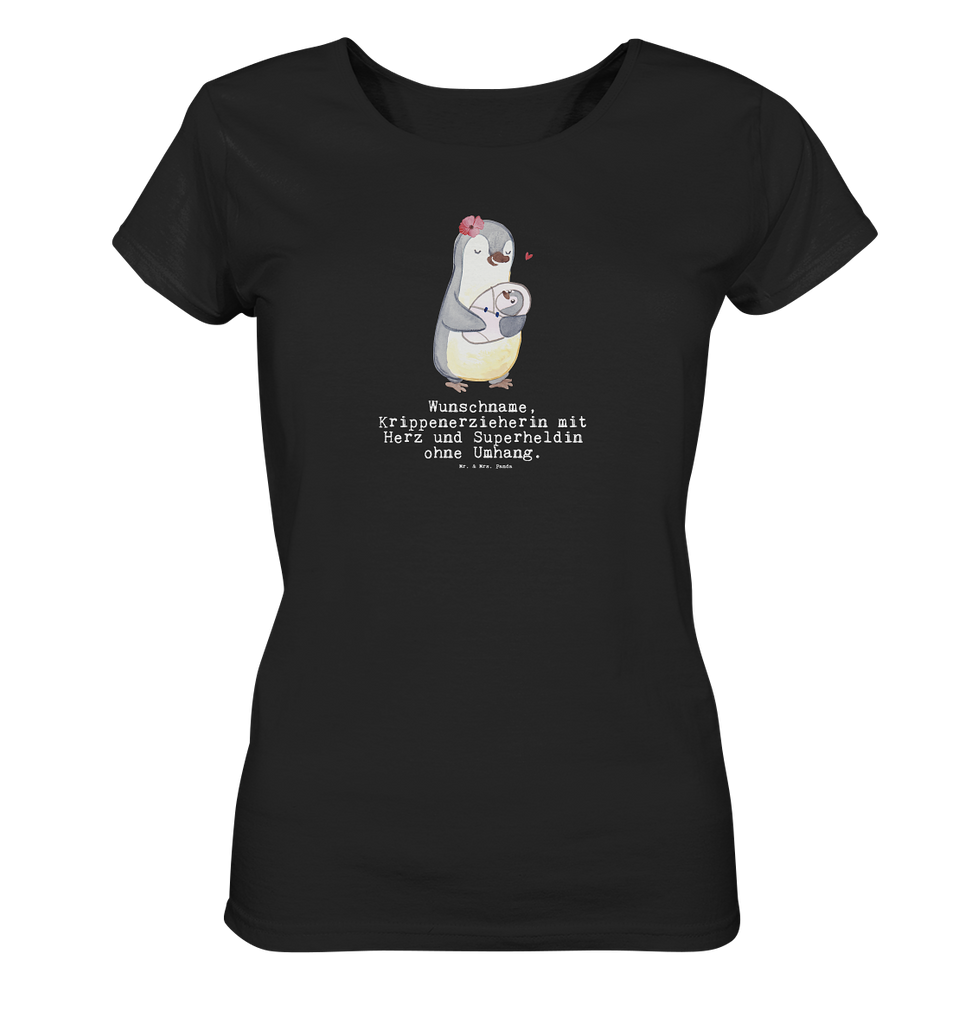 Personalisiertes Shirt Damen Krippenerzieherin mit Herz T-Shirt, Shirt, Tshirt, Lustiges T-Shirt, T-Shirt mit Spruch, Party, Junggesellenabschied, Jubiläum, Geburstag, Herrn, Damen, Männer, Frauen, Schlafshirt, Nachthemd, Sprüche, Beruf, Ausbildung, Abschied, Rente, Kollege, Kollegin, Geschenk, Schenken, Arbeitskollege, Mitarbeiter, Firma, Danke, Dankeschön, Krippenerzieherin, Kindertagesstätte, KITA, Eröffnung, Erzieherin, Pädagogin