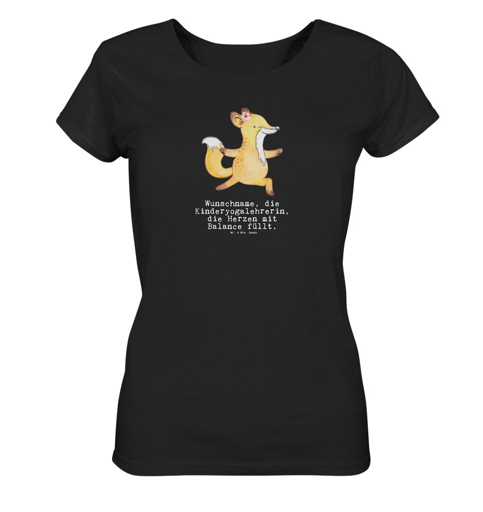 Personalisiertes Shirt Damen Kinderyogalehrerin mit Herz T-Shirt, Shirt, Tshirt, Lustiges T-Shirt, T-Shirt mit Spruch, Party, Junggesellenabschied, Jubiläum, Geburstag, Herrn, Damen, Männer, Frauen, Schlafshirt, Nachthemd, Sprüche, Beruf, Ausbildung, Abschied, Rente, Kollege, Kollegin, Geschenk, Schenken, Arbeitskollege, Mitarbeiter, Firma, Danke, Dankeschön