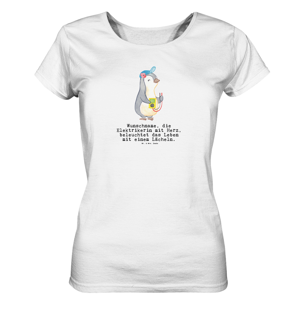 Personalisiertes Shirt Damen Elektrikerin mit Herz T-Shirt, Shirt, Tshirt, Lustiges T-Shirt, T-Shirt mit Spruch, Party, Junggesellenabschied, Jubiläum, Geburstag, Herrn, Damen, Männer, Frauen, Schlafshirt, Nachthemd, Sprüche, Beruf, Ausbildung, Abschied, Rente, Kollege, Kollegin, Geschenk, Schenken, Arbeitskollege, Mitarbeiter, Firma, Danke, Dankeschön, Elektrikerin, Elektronmonteurin, Elektrotechnikerin, Elektroinstallateurin, Elektromeisterin, Gesellenprüfung