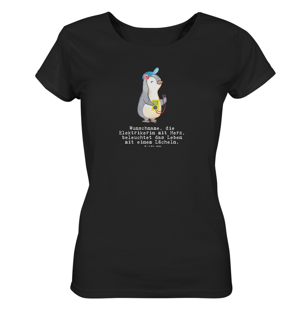 Personalisiertes Shirt Damen Elektrikerin mit Herz T-Shirt, Shirt, Tshirt, Lustiges T-Shirt, T-Shirt mit Spruch, Party, Junggesellenabschied, Jubiläum, Geburstag, Herrn, Damen, Männer, Frauen, Schlafshirt, Nachthemd, Sprüche, Beruf, Ausbildung, Abschied, Rente, Kollege, Kollegin, Geschenk, Schenken, Arbeitskollege, Mitarbeiter, Firma, Danke, Dankeschön, Elektrikerin, Elektronmonteurin, Elektrotechnikerin, Elektroinstallateurin, Elektromeisterin, Gesellenprüfung